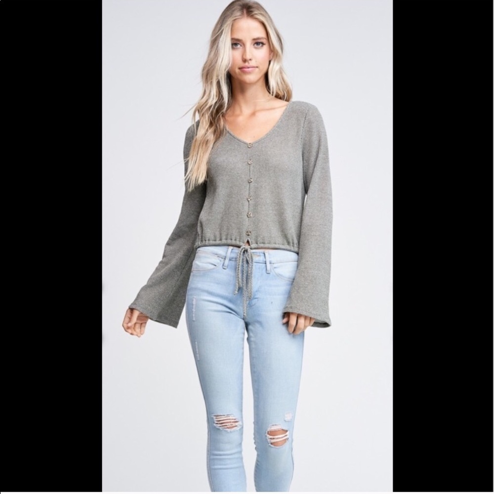 ❤️olive bell sleeve top - Picture 4 of 8